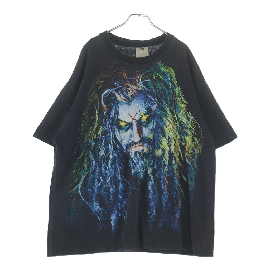 VINTAGE(ヴィンテージ) 大きさ:XL 90S ROB ZOMBIE 100% HARDCORE ロブゾンビ ダンス楽隊 プルオーバー カットソー 黒いこと【中古】【座標軸B】【色つや黒いこと】【取りまわしバス発着場AWESOME高円寺店】