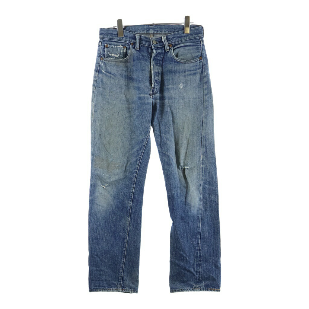 Levi\u0027s(リーヴァイズジーンズ) 70S VINTAGE ヴィンテージ 501 66前期 名取り草裏目じるし6 ボタンフライデニムパンツ インディゴ【中古】【座標軸B】【色つや青み】【取りまわしバス発着場AWESOME高円寺店】