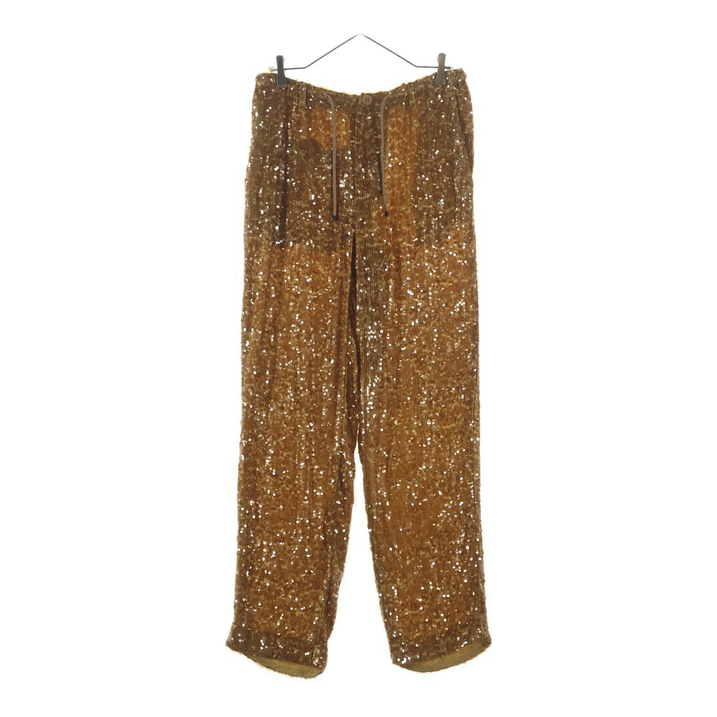 DRIES VAN NOTEN(ドリスヴァンノッテン) 大きさ:46 24SS PENMY LONG EMB スパンコールかざり付ける エンブロイダリーパンツ オレンジ色【新古品/中古】【座標軸S】【色つやオレンジ色】【取りまわしバス発着場AWESOME原宿店】