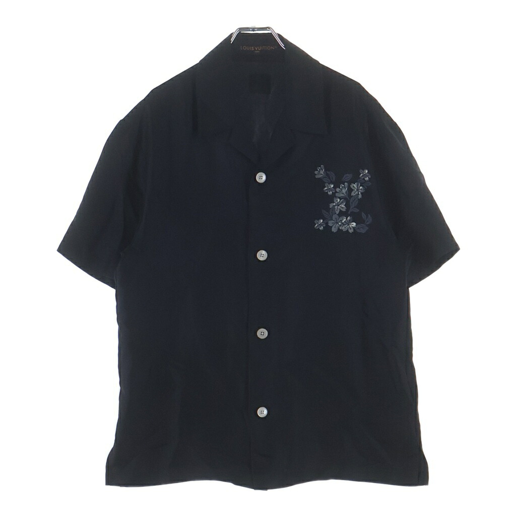 LOUIS VUITTON(ルイヴィトン) 大きさ:XXS NIGO共同研究 LV フラワー・シグネチャー 地絹プルオーバー 黒いこと #XXS RM252M【中古】【度合いB】【色つや黒いこと】【取りまわしバス発着場原宿】