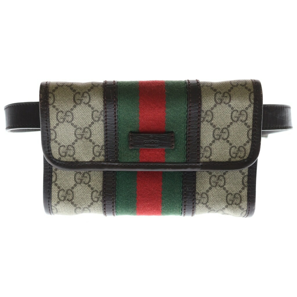 GUCCI(グッチ) GGスプリーム シェリー酒生産ライン ショルダーバッグ 酉の方角御徒面子 上半身御徒面子 胴締め御徒面子 赤銅色×ベージュ なめし革×PVC 152597【中古】【座標軸B】【色合い赤銅色】【取りまわしバス発着場BRING横浜ビブレ店】