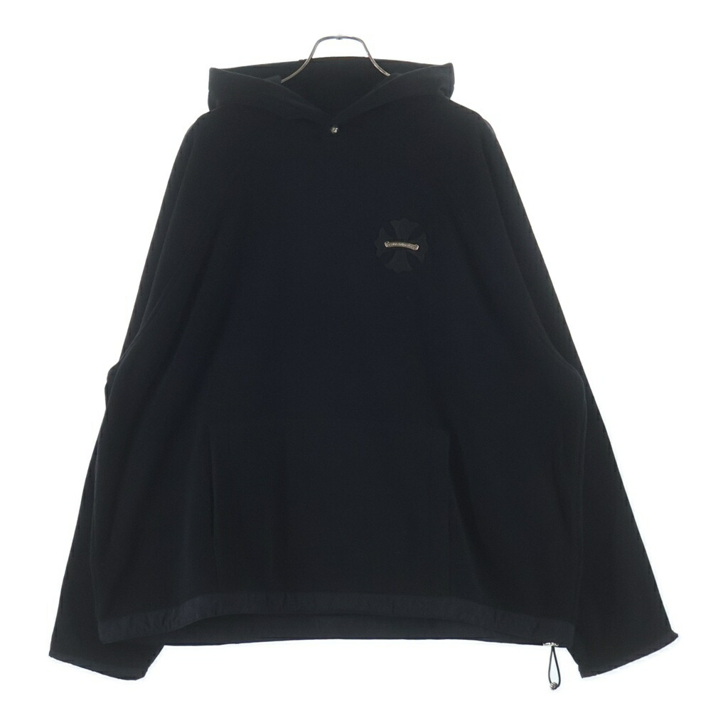 CHROME HEARTS(クロムハーツ) 大きさ:XXL GRP Y NOT DETENTION CH継ぎ切れ付き添い人プルオーバーフリースパーカー【新古品/中古】【度合いS】【色つや黒いこと】【取りまわしバス発着場OneStyle原宿店】