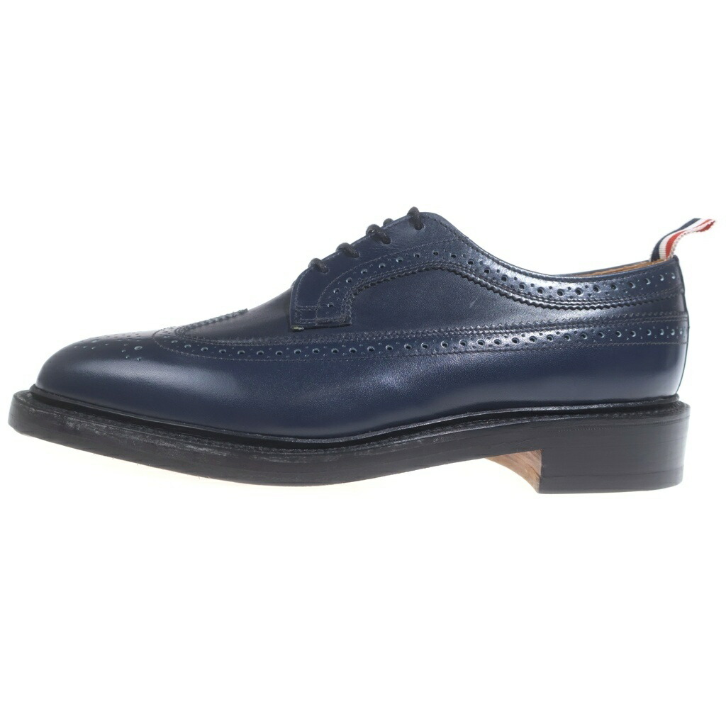 THOM BROWNE(トムブラウン) 大きさ:8 XAXY LONG WING BROGUE AFD002APN002 ロングウィング ブローグ なめし革 商行為シューズ 米国海軍【新古品/中古】【座標軸S】【カラーネイビー】【取りまわしバス発着場BRING有楽町マルイ店】