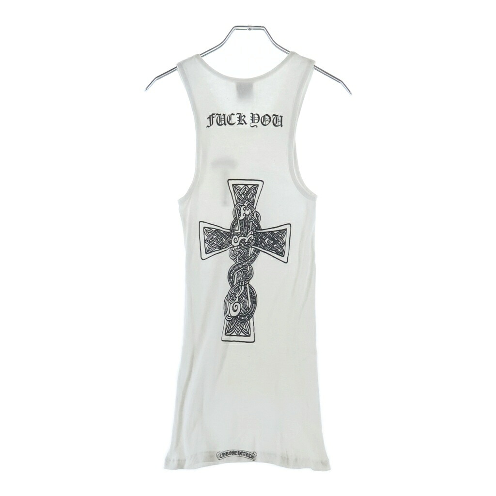 CHROME HEARTS(クロムハーツ) 大きさ:M OLD Celtic cross 年寄りの T赤ちょうちん ケルティッククロス 貯蔵タンクとっ始め カットソー 白いこと【中古】【度合いA】【色つや白いこと】【取りまわしバス発着場BRING亜米利加村店】