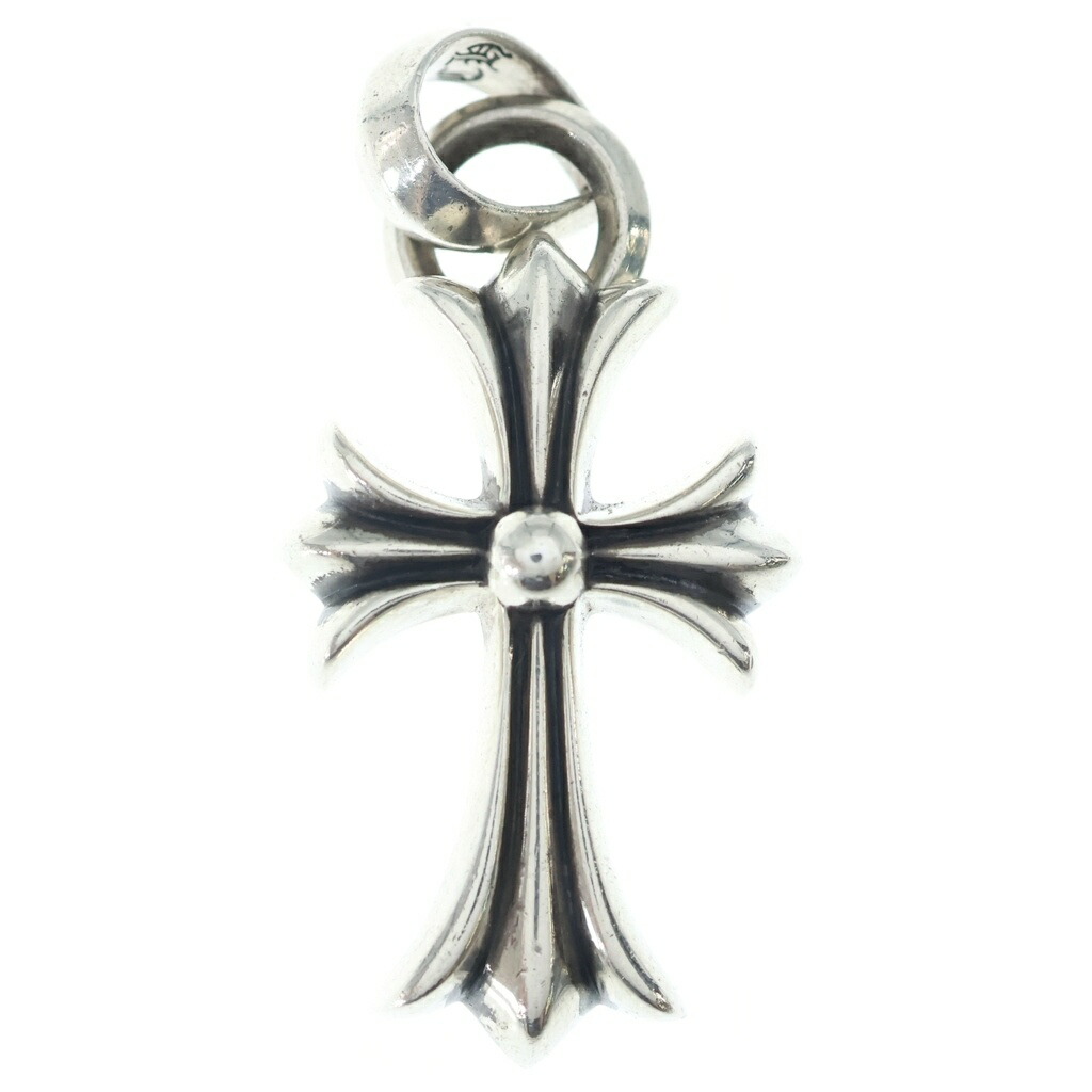 CHROME HEARTS(クロムハーツ) CH CRS SML W/BALE Wベイル スモールCHはりつけ台 シャンデリヤとっ始め しろがね色 BCA218【中古】【度合いB】【色つやゴールド】【取りまわしバス発着場BRING札幌店】