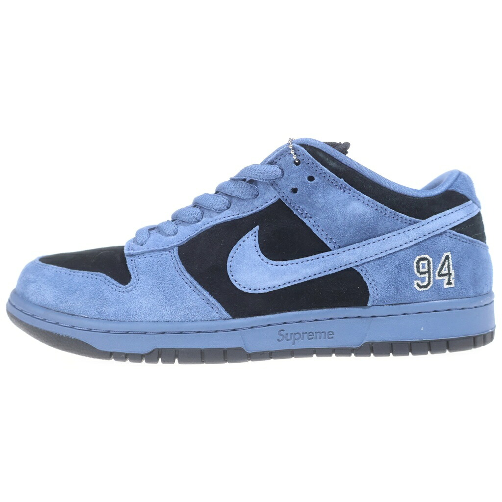 NIKE SB(ナイキエスビー) 大いさ:28.5糎 25AW ×SUPREME DUNK LOW OCEAN FOG シュプリーム ダンク 綿津見 蒸気霧 ローカットスニーカー 青碧/黒いこと US10.5/28.5糎 HQ8487-400【新古品/中古】【座標軸S】【色合い青碧】【取りまわしバス発着場BRING KICKS】