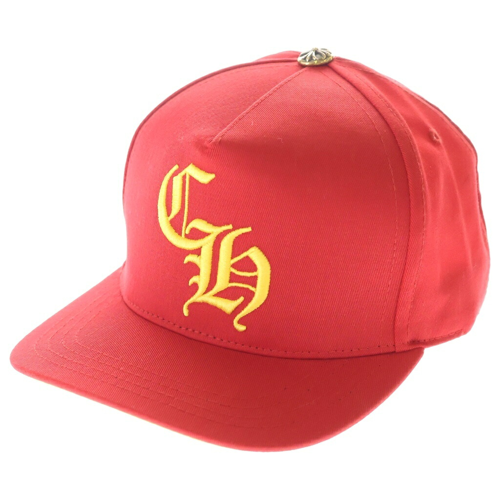 CHROME HEARTS(クロムハーツ) 大きさ:os CH BASEBALL Trucker Cap トラッカーキャップ 野球旗がしら 鳥打ち帽 赤いこと/黄色【新古品/中古】【度合いS】【色つや赤いこと】【取りまわしバス発着場原宿】