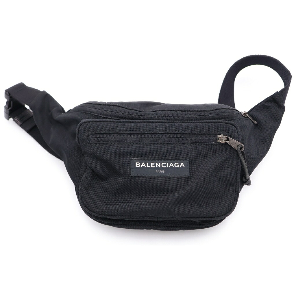 BALENCIAGA(バレンシアガ) 大きさ:- ロゴタイプ 上半身御徒面子 ショルダーバッグ 酉の方角御徒面子 黒いこと ナイロン 482389【中古】【座標軸B】【色つや黒いこと】【取りまわしバス発着場BRING横浜ビブレ店】