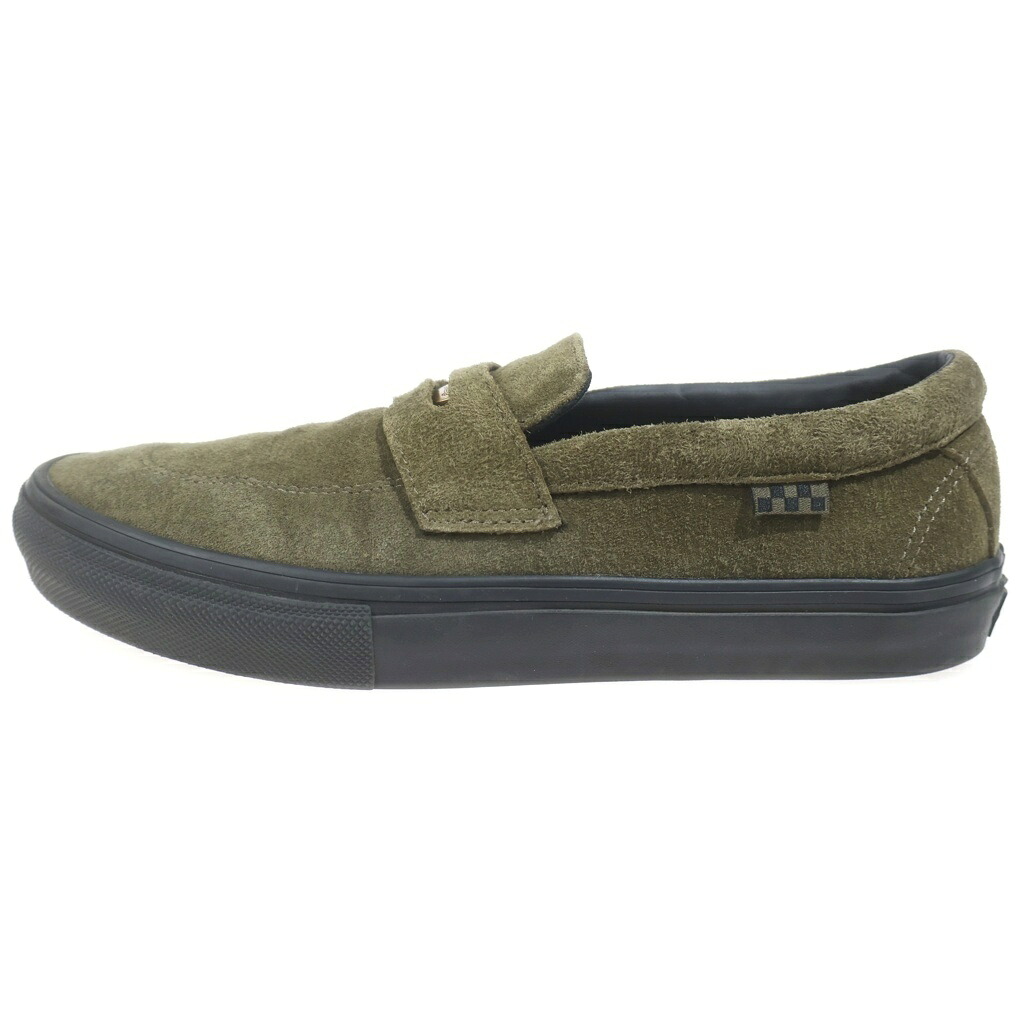 VANS(ヴァンズ) 大きさ:27珊  23AW SKATE STYLE 53 BEATRICE DOMOND スエードクロス ベアトリス ドモンド 置き目毛革 ローカットスニーカー US9/27珊 カーキ【中古】【度合いB】【色つやカーキ】【取りまわしバス発着場BRING横浜ビブレ店】