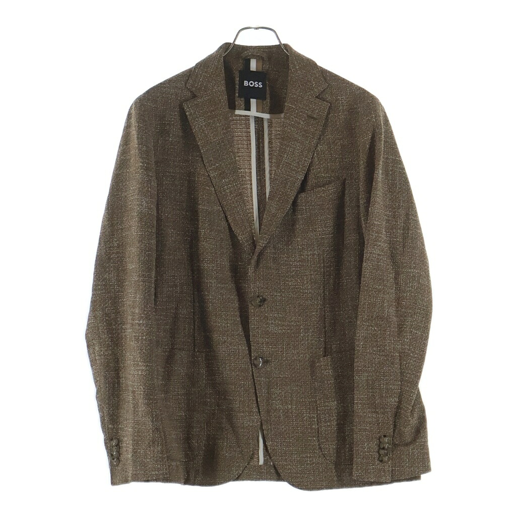 BOSS(雇い主) 大きさ:50 Micro Pattern Tailored Jacket マイクロパターンテーラードジャケット 赤銅色 50540668【中古】【座標軸B】【色合い赤銅色】【オンライン押さえる商いもの】