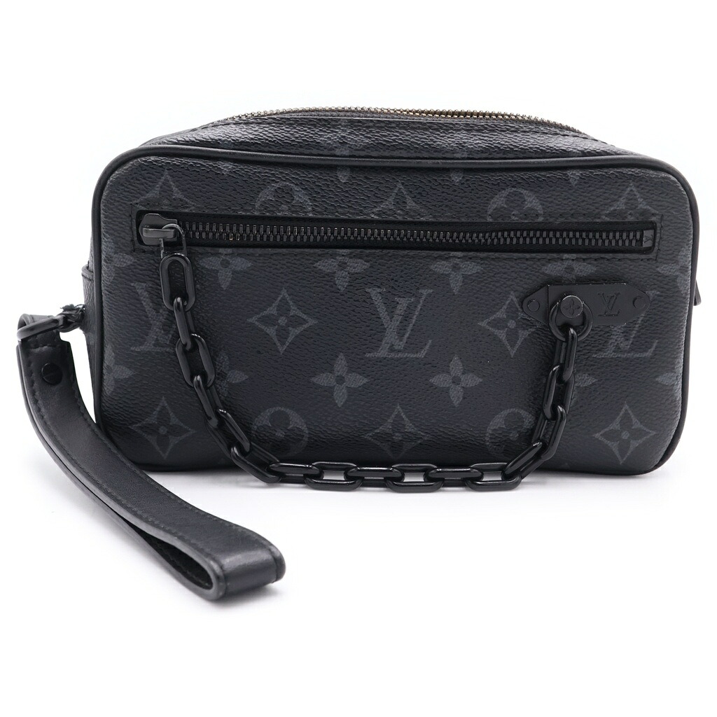 LOUIS VUITTON(ルイヴィトン) ポシェットヴォルガ モノグラムエクリプス クラッチバッグ セカンドバッグ M68321 ブラック【中古】【程度B】【カラーブラック】【取扱店舗BRINGアメリカ村店】|ブランド買取・販売 BRING