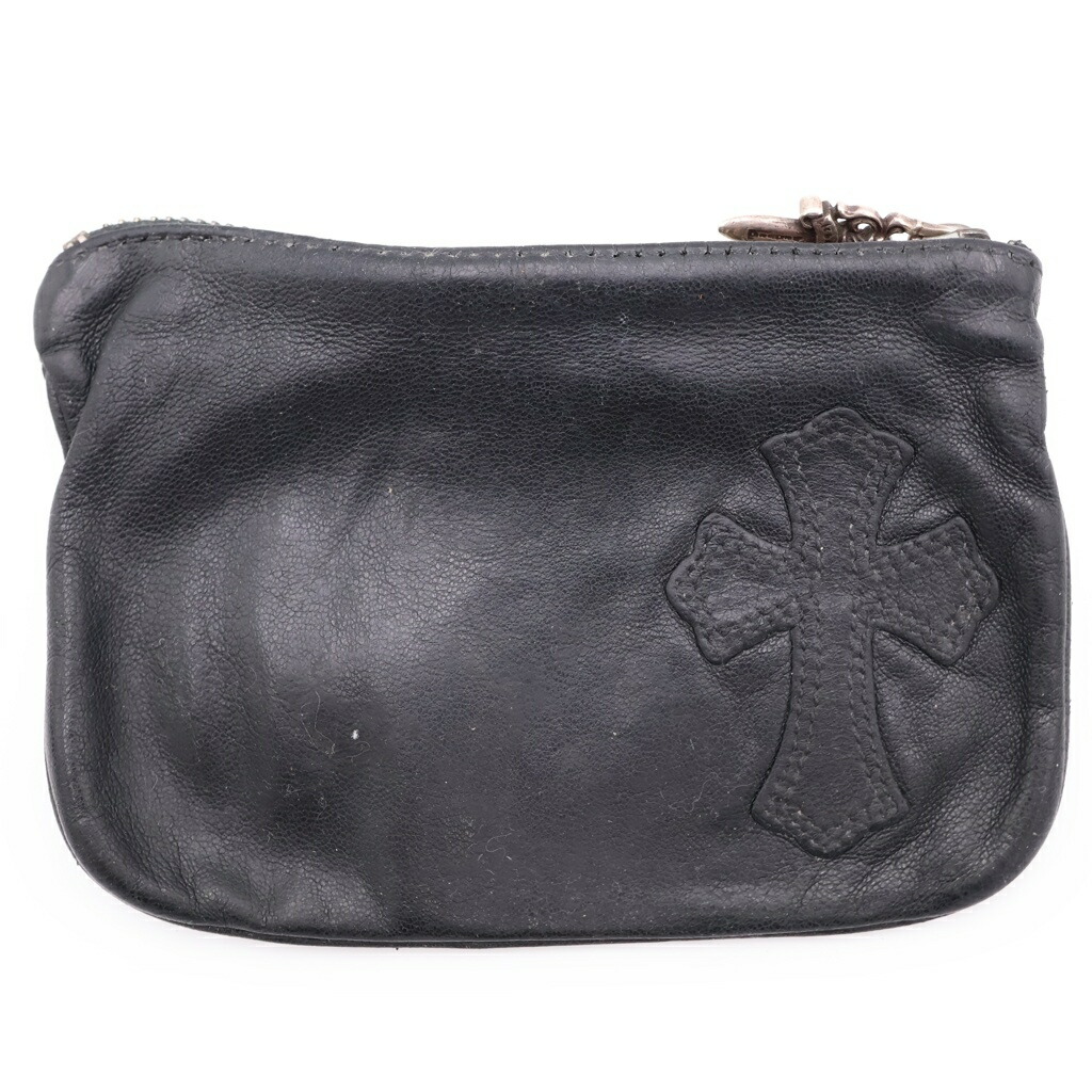 CHROME HEARTS(クロムハーツ) ZPR CHNG PURSE チェンジパース クロスパッチダガージップコインケース【中古】【座標軸B】【色合い黒いこと】【取りまわしバス発着場BRING心斎橋店】