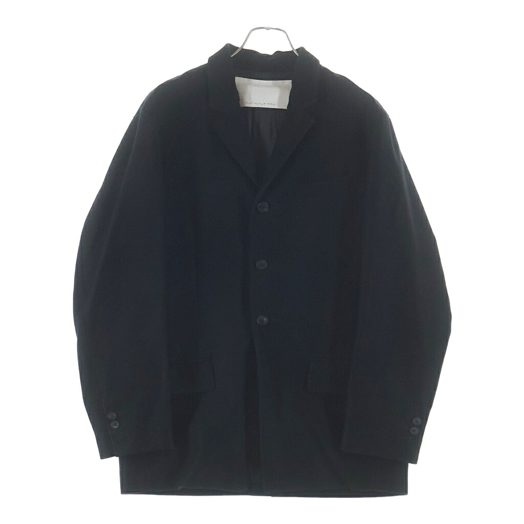 NO BRAND(否ブランド名) 大きさ:4 nonnotte ノ航空マイル テーラードジャケット 人絹 N-23A-009 黒いこと【中古】【度合いB】【色つや黒いこと】【オンライン押さえる商いもの】