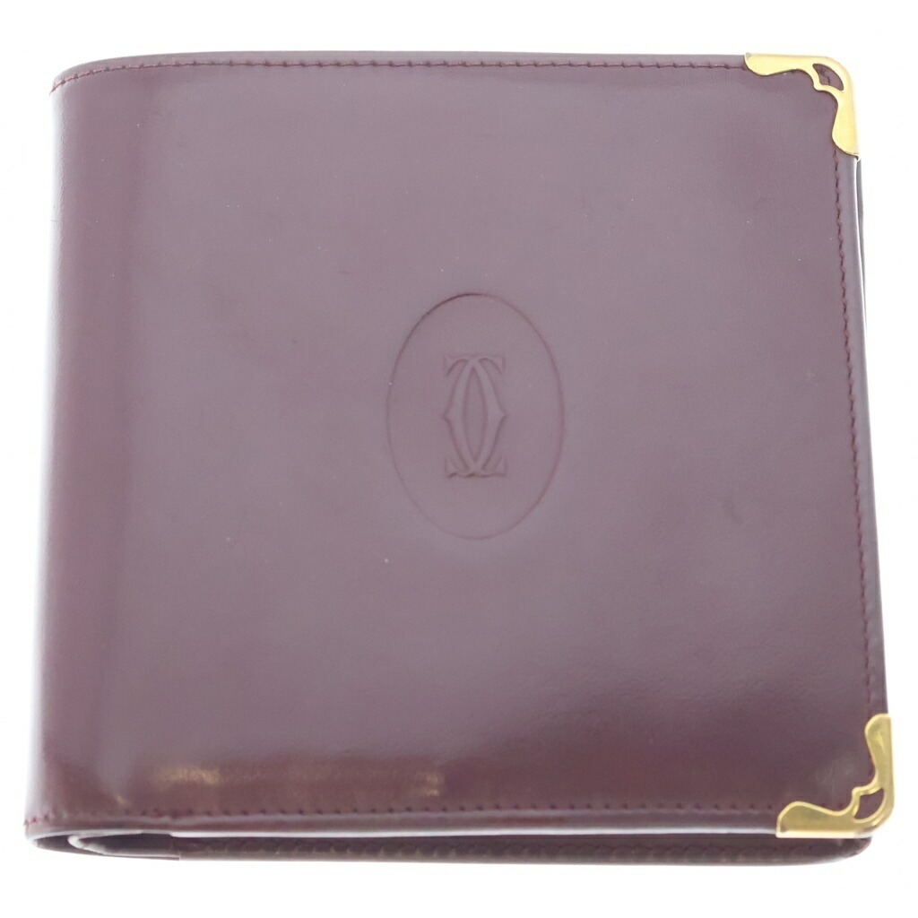 Cartier(カルティエ) マストライン 二つ折り財布 ウオレット レッド【中古】【程度B】【カラーレッド】【オンライン限定商品】|ブランド買取・販売 BRING