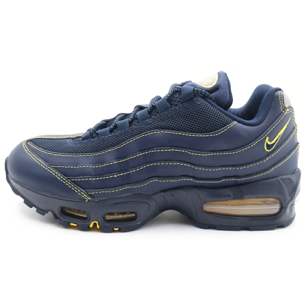 NIKE(ナイキ) 大きさ:26.0糎 AIR MAX 95 OG BIG BUBBLE 大気圏マックス 95 ビッグ 砂上の楼閣 ローカットスニーカー 米国海軍 US8/26糎 IB7936-400【中古】【座標軸A】【カラーネイビー】【オンライン制限事項商いもの】
