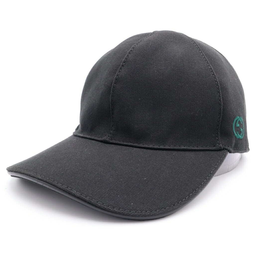 GUCCI(グッチ) インターロッキングG シェリーラインキャップ ベースボールキャップ 帽子 ブラック【中古】【程度A】【カラーブラック】【オンライン限定商品】|ブランド買取・販売 BRING