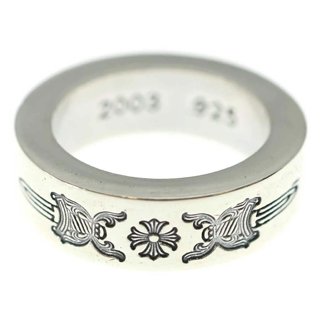 CHROME HEARTS(クロムハーツ) 大きさ:7.5号 6粍 SPACER DAGGER 6粍スペーサーリング ダガー しろがね色BCA335【中古】【度合いA】【色つやしろがね色】【取りまわしバス発着場BRING心斎橋店】