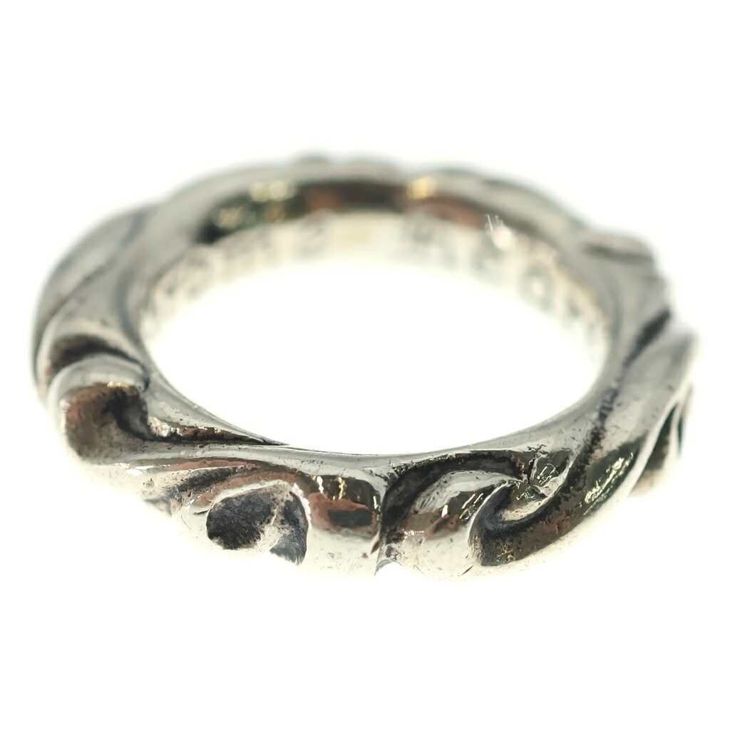 CHROME HEARTS(クロムハーツ) 大きさ:6.5号 SCRL BAND スクロールダンス楽隊 輪っか しろがね色 BCA351【中古】【度合いA】【色つやしろがね色】【取りまわしバス発着場BRING心斎橋店】