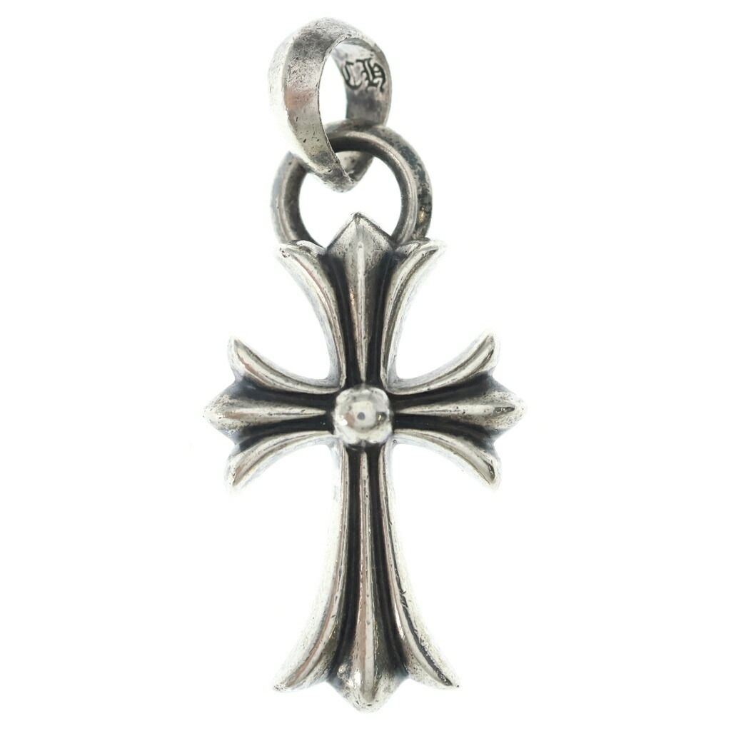 CHROME HEARTS(クロムハーツ) CH CRS SML W/BALE Wベイル スモールCHはりつけ台 シャンデリヤとっ始め しろがね色 BCA218【中古】【度合いB】【色つやしろがね色】【取りまわしバス発着場BRINGご廟店】