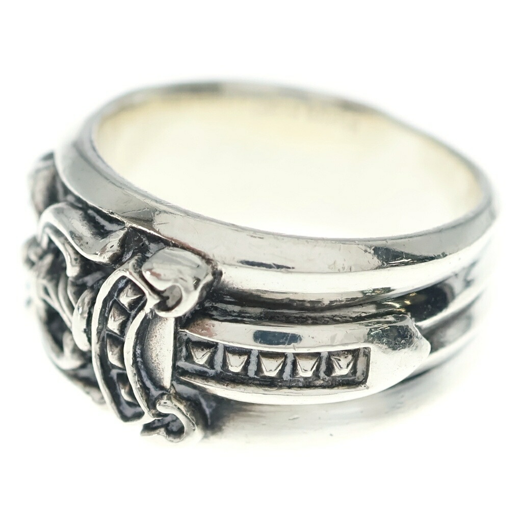 CHROME HEARTS(クロムハーツ) 大きさ:19.0号 DAGGER ダガーリング しろがね色 BCA343【中古】【度合いB】【色つやしろがね色】【取りまわしバス発着場OneStyle原宿店】