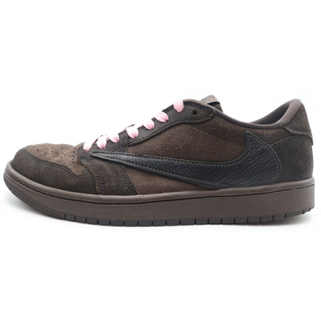 NIKE(ナイキ) 大きさ:US9/27.0糎 ×TRAVIS SCOTT AIR JORDAN 1 LOW OG SP VELVET BROWN トラヴィススコット エアジョーダン 1 天鵝絨 ローカットスニーカー US9/27.0糎 DM7866-202【中古】【座標軸B】【色合い赤銅色】【オンライン制限事項商いもの】