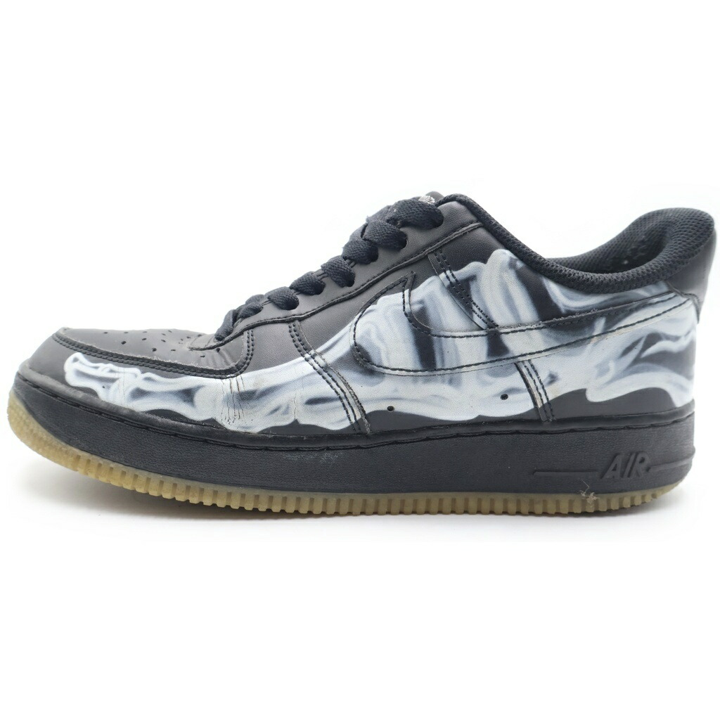 NIKE(ナイキ) 大きさ:26.0糎 AIR FORCE 1 07 SKELETON QS 空軍 スケルトン ローカットスニーカー 黒いこと US8/26糎 BQ7541-001【中古】【座標軸B】【色合い黒いこと】【オンライン制限事項商いもの】