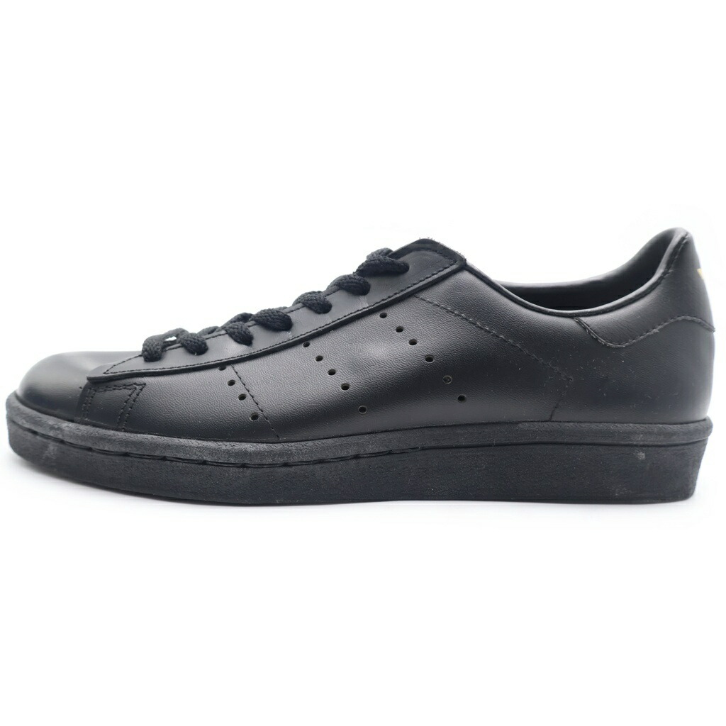 adidas(アディダス) 大きさ:25.0珊 80\u0027S デッド店卸し資産 CENTURY AG3591 世紀 なめし革 ローカットスニーカー 黒いこと/ゴールド US7/25珊【中古】【度合いA】【色つや黒いこと】【オンライン押さえる商いもの】