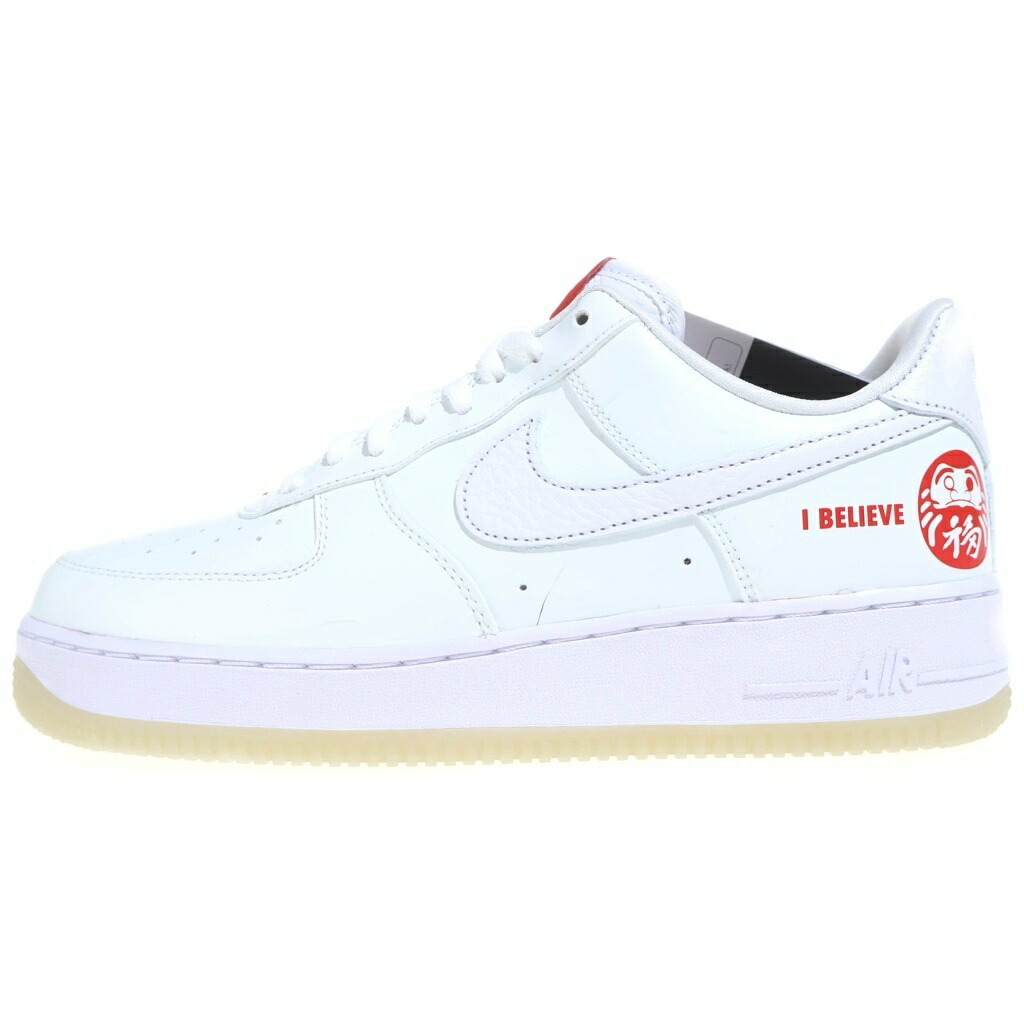 NIKE(ナイキ) 大いさ:27.0糎 AIR FORCE 1 CO.JP I BELIEVE 達磨 空軍1 始祖 ローカットスニーカー 白いこと/赤いこと US9/27糎 DD9941-100【新古品/中古】【座標軸S】【色合い白いこと】【オンライン制限事項商いもの】
