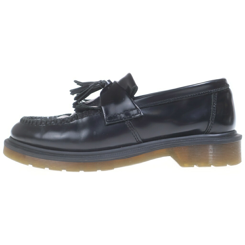 Dr.Martens(お医者さんマーチン) 大きさ:UK7.0 ADRIAN エイドリアン 置き目毛革 なめし革シューズ 黒いこと【中古】【度合いB】【色つや黒いこと】【オンライン押さえる商いもの】