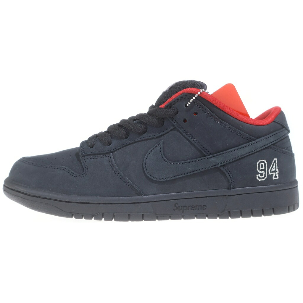 NIKE SB(ナイキエスビー) 大いさ:28.5糎 25AW ×SUPREME DUNK LOW BLACK シュプリーム ダンク ローカットスニーカー 黒いこと US10.5/28.5糎 HQ8487-001【中古】【座標軸A】【色合い黒いこと】【オンライン制限事項商いもの】