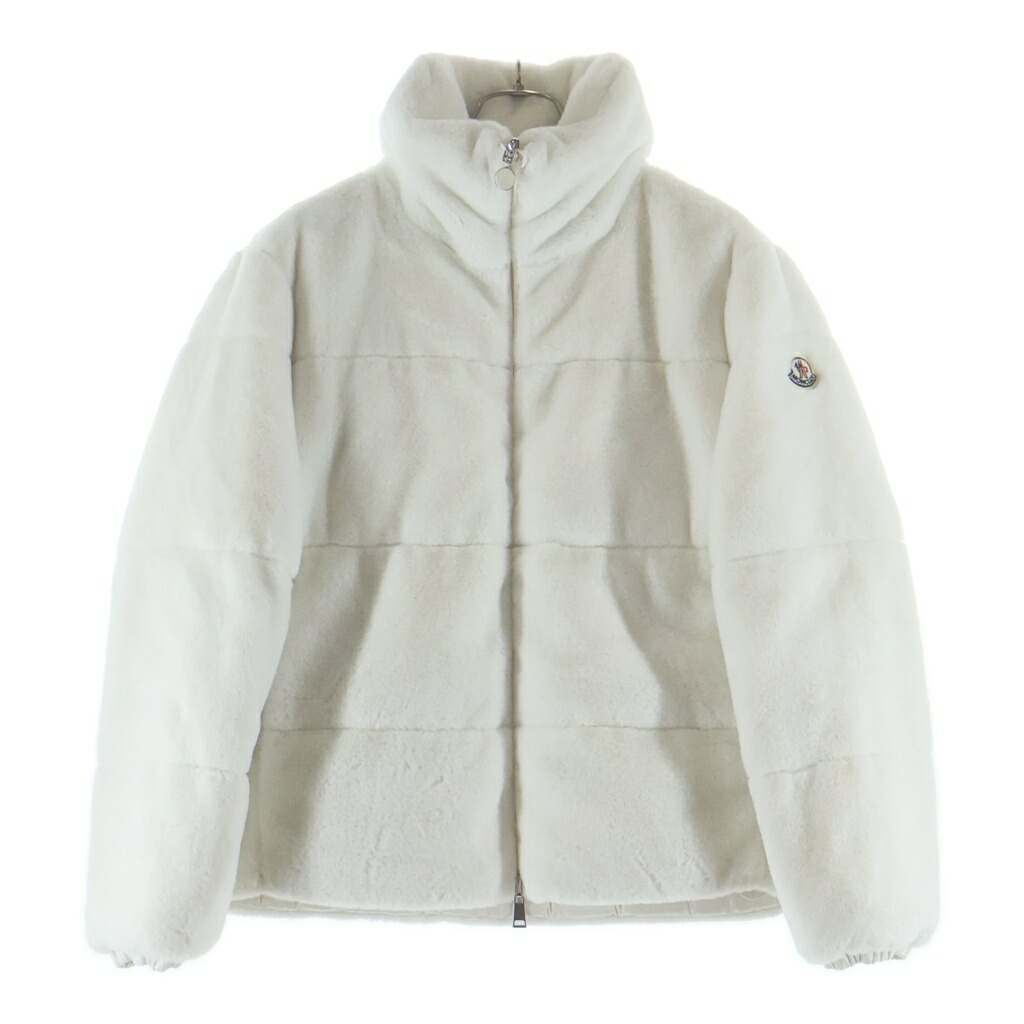 MONCLER(モンク軌跡) 大きさ:0 23AW PLUVIER プルヴィエ リヴァーシブル 毛革 落ち込む上衣 レディース 白いこと I20931A00143【中古】【座標軸A】【色つや白いこと】【オンライン押さえる商いもの】