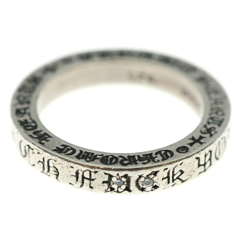 CHROME HEARTS(クロムハーツ) 大いさ:14.0号 3粍 SPACER FUCKYOU 2/DIA 3粍 スペーサー ファックユー 金剛石 輪っか しろがね色【中古】【座標軸B】【色合いしろがね色】【取りまわしバス発着場渋谷】