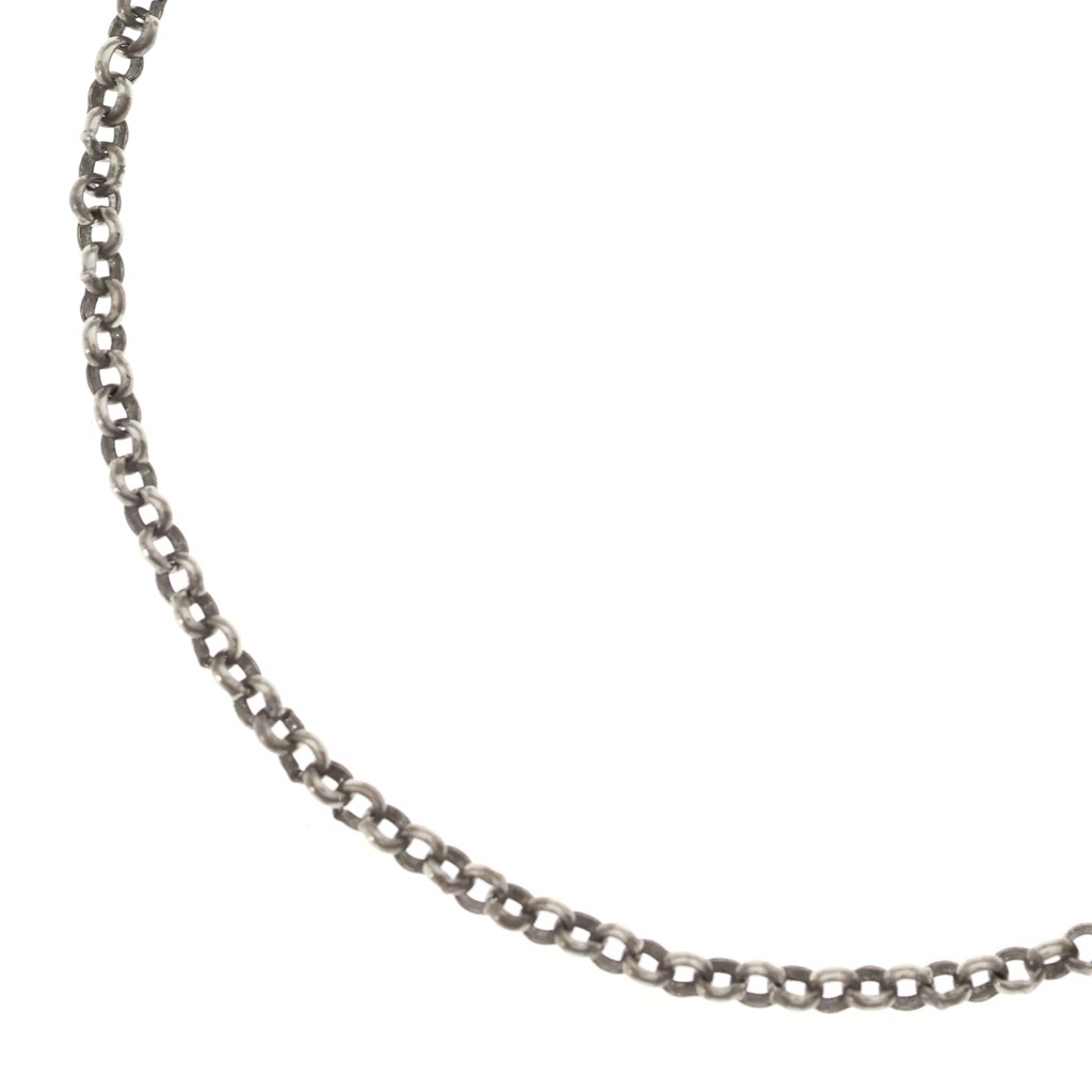CHROME HEARTS(クロムハーツ) 大いさ:18inch OLD NECKCHAIN R18 ロールチェーンネックレス 18inch しろがね色 BCA083【中古】【座標軸B】【色合いしろがね色】【取りまわしバス発着場渋谷】