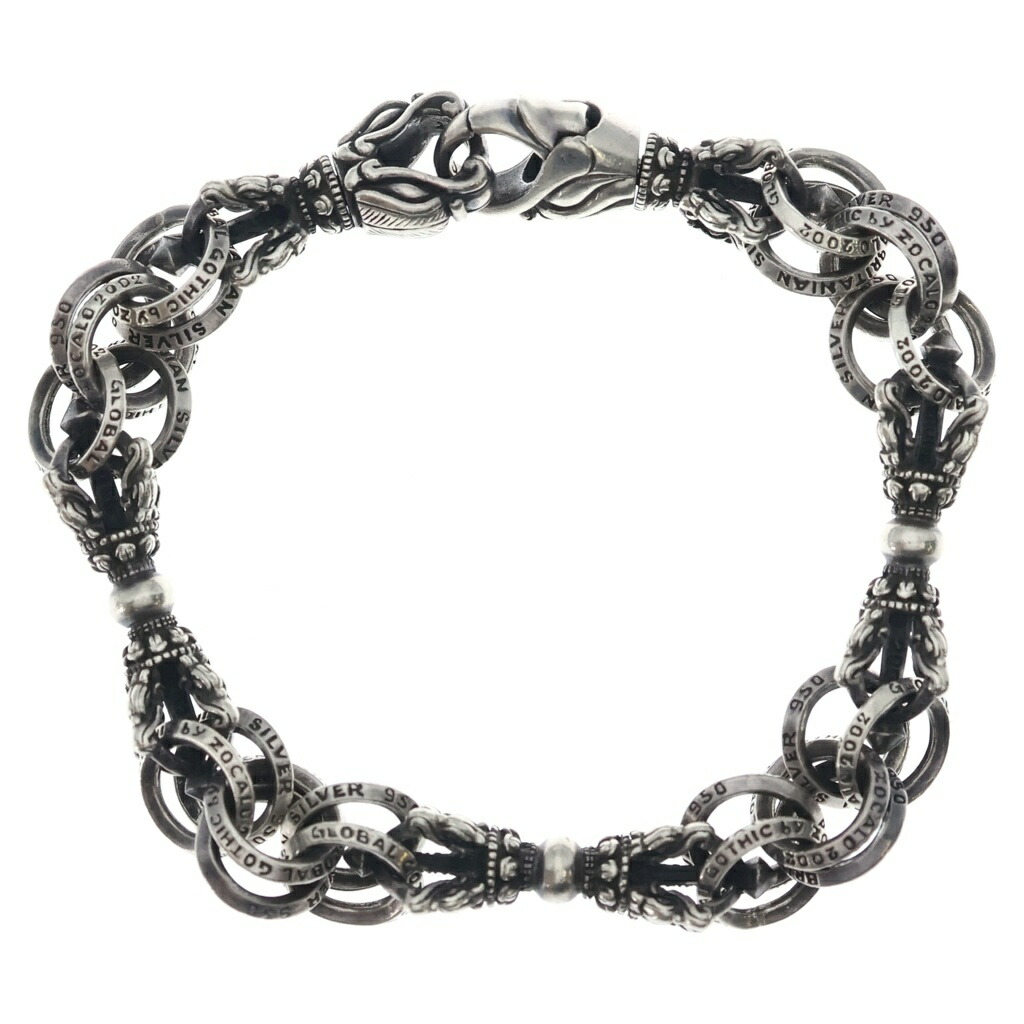ZOCALO(ソカロ) 大いさ:L（23糎） BIRD DORJE BRACELET 小鳥・ドージェ・ブレスレット しろがね色 TBLS0224【中古】【座標軸B】【色合いしろがね色】【取りまわしバス発着場BRING仙台店】