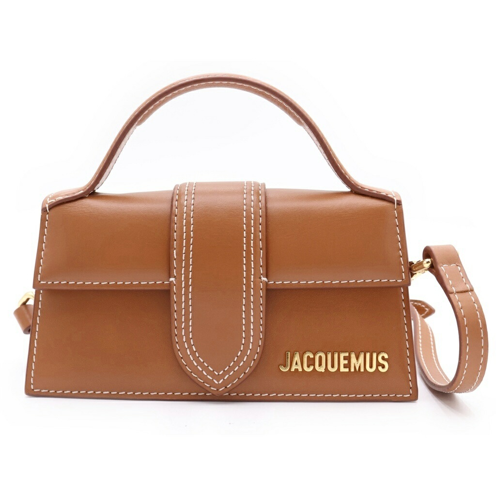 JACQUEMUS(ジャックムス) LE BAMBINO ル バンビーノ ロゴタイプ なめし革 2WAY お手て ショルダーバッグ ゴールド金具 赤銅色 213BA006-3072811【中古】【度合いA】【色つや赤銅色】【取りまわしバス発着場BRING渋谷ANNEX店】