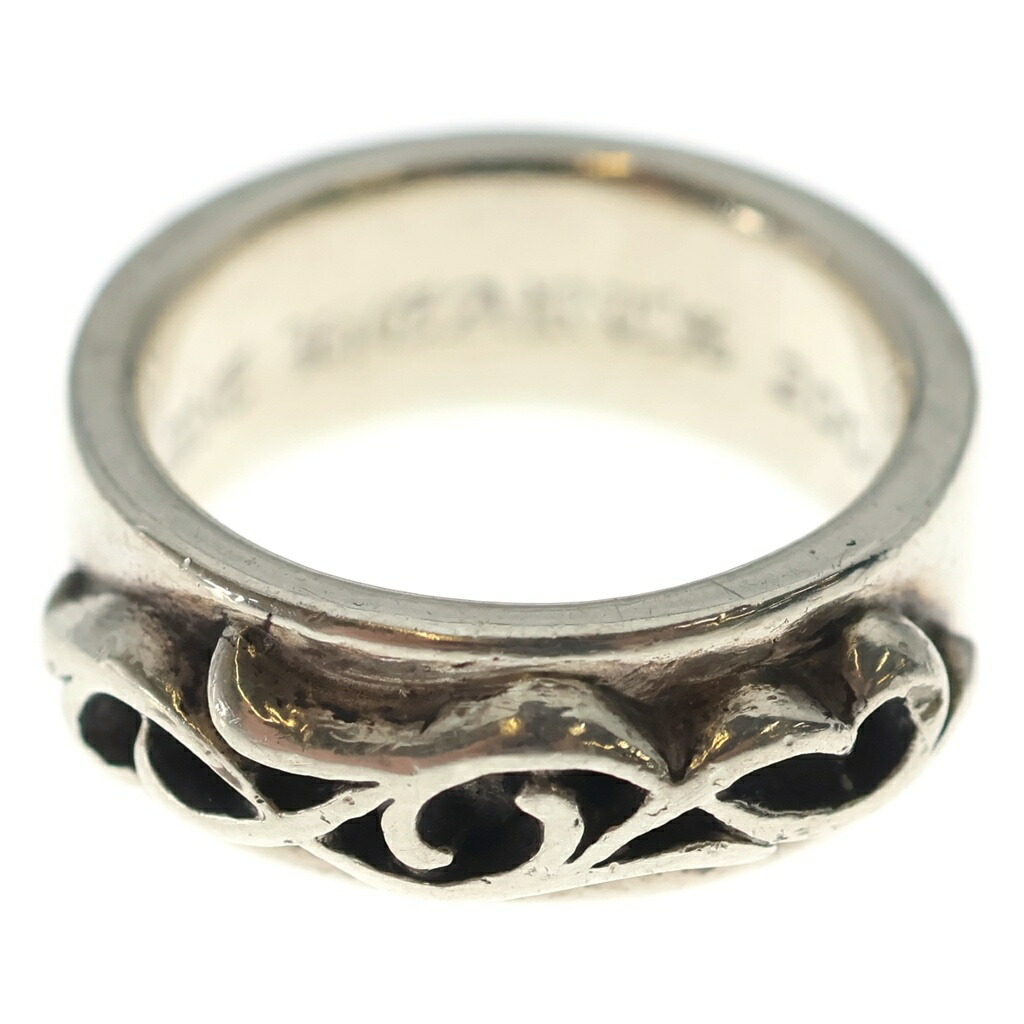 CHROME HEARTS(クロムハーツ) 大きさ:17.0号 DBL NARROW VINE BAND ダブルナロー ヴァインバンド 輪っか しろがね色【中古】【座標軸B】【色合いしろがね色】【取りまわしバス発着場BRING横浜ビブレ店】