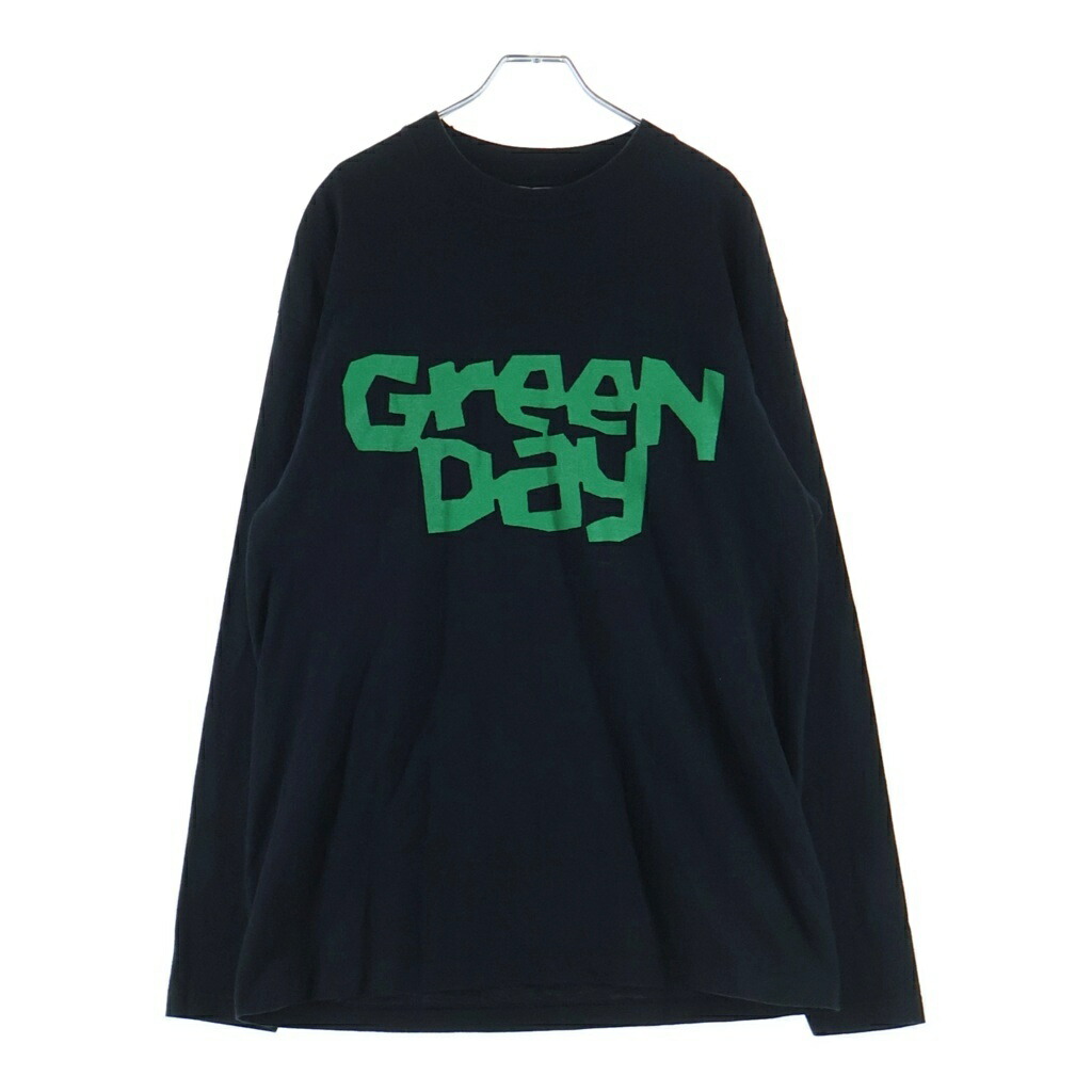 VINTAGE(ヴィンテージ) サイズ:XL 90S VINTAGE GREEN DAY PULLING TEETH L/S TEE グリーンデイ プリングティース ユーロタグ 両面プリントTシャツ 長袖クルーネックカットソー ブラック【中古】【程度B】【カラーブラック】【取扱店舗AWESOME原宿店】｜ブランド買取・販売　BRING