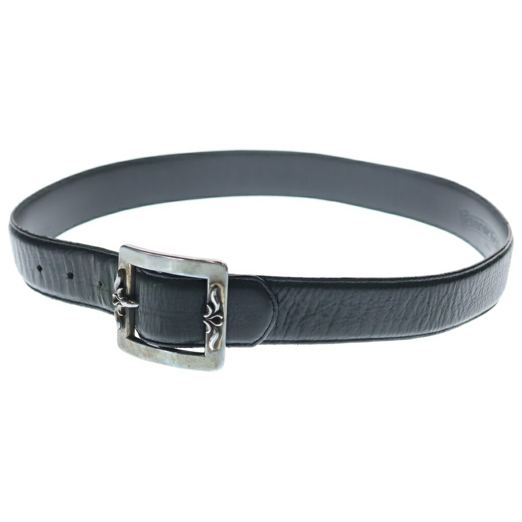 CHROME HEARTS(クロムハーツ) 大いさ:32.0inch 1.5 OTJ BELT フィリグリーOTJ なめし革三尺帯 黒いこと/しろがね色【中古】【座標軸B】【色合い黒いこと】【取りまわしバス発着場BRING仙台店】