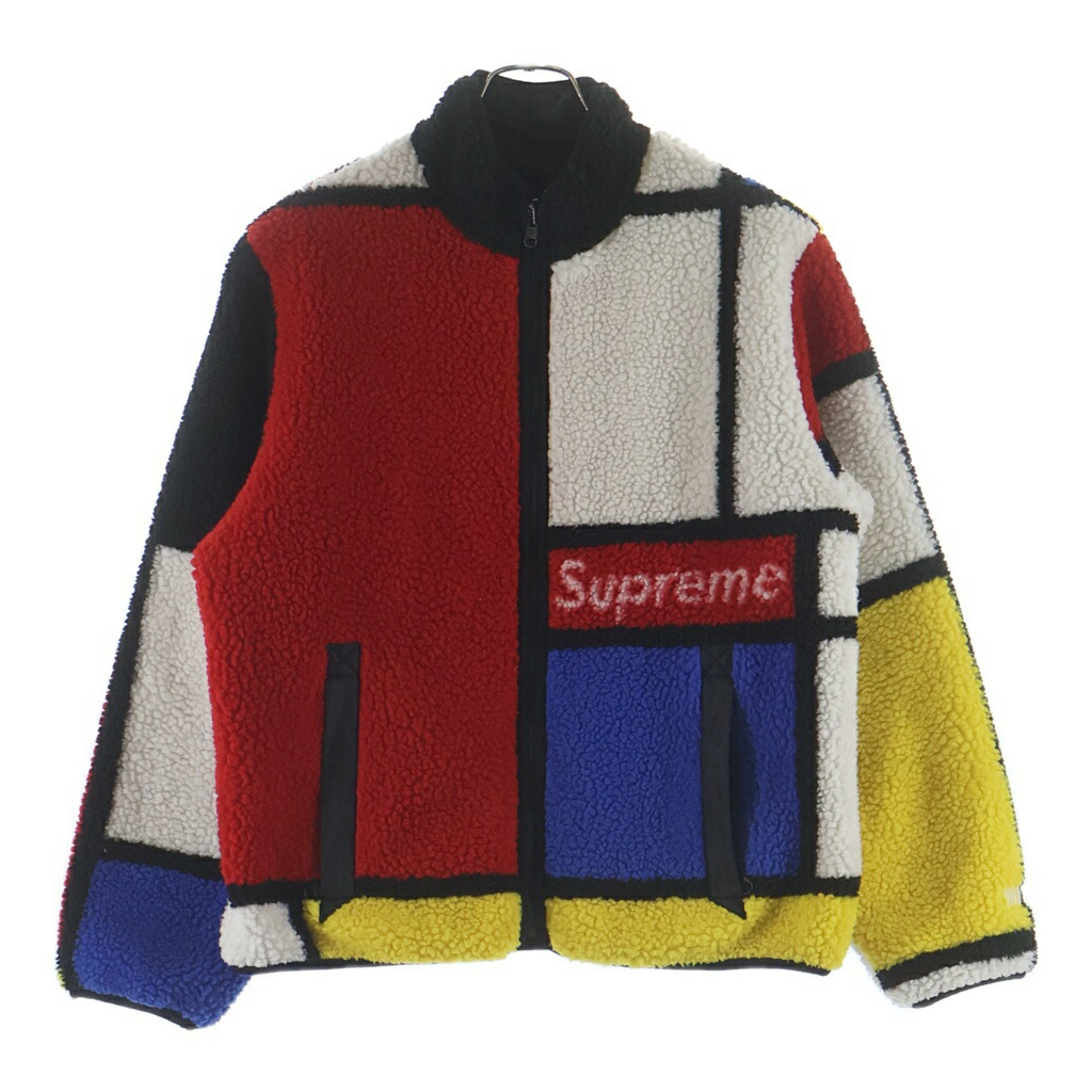 SUPREME(シュプリーム) 大きさ:S 20AW Reversible Colorblocked Fleece Jacket リバーシブルカラーブロックフリースジャケット マルチ【中古】【座標軸B】【色合いマルチ色合い】【取りまわしバス発着場BRING WASTE_NOT】