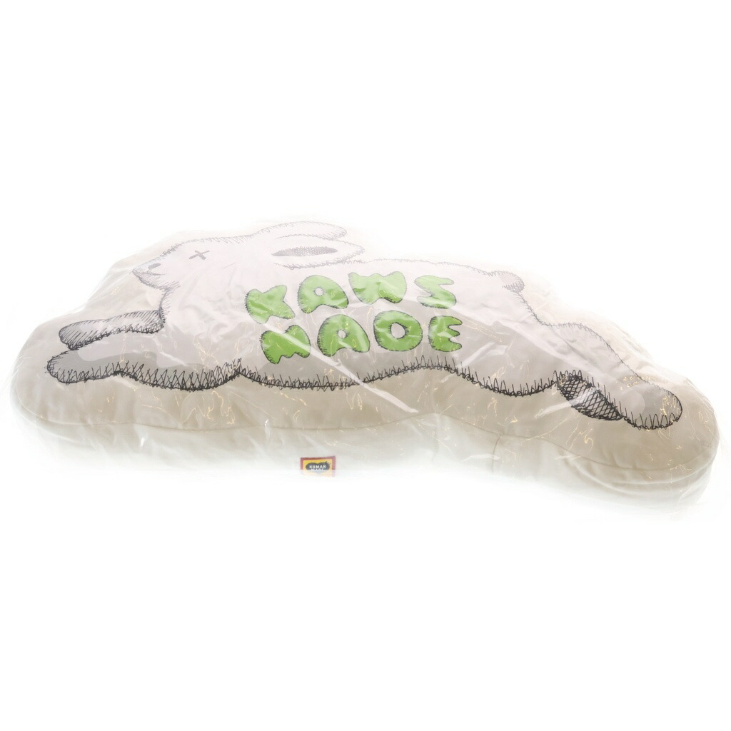 HUMAN MADE(ヒューマンお手伝いさん) ×KAWS2Cushon カウズ 座布団 家兎 白いこと【新古品/中古】【度合いS】【色つや白いこと】【取りまわしバス発着場BRING THRIFT CLOSET 幕張店】