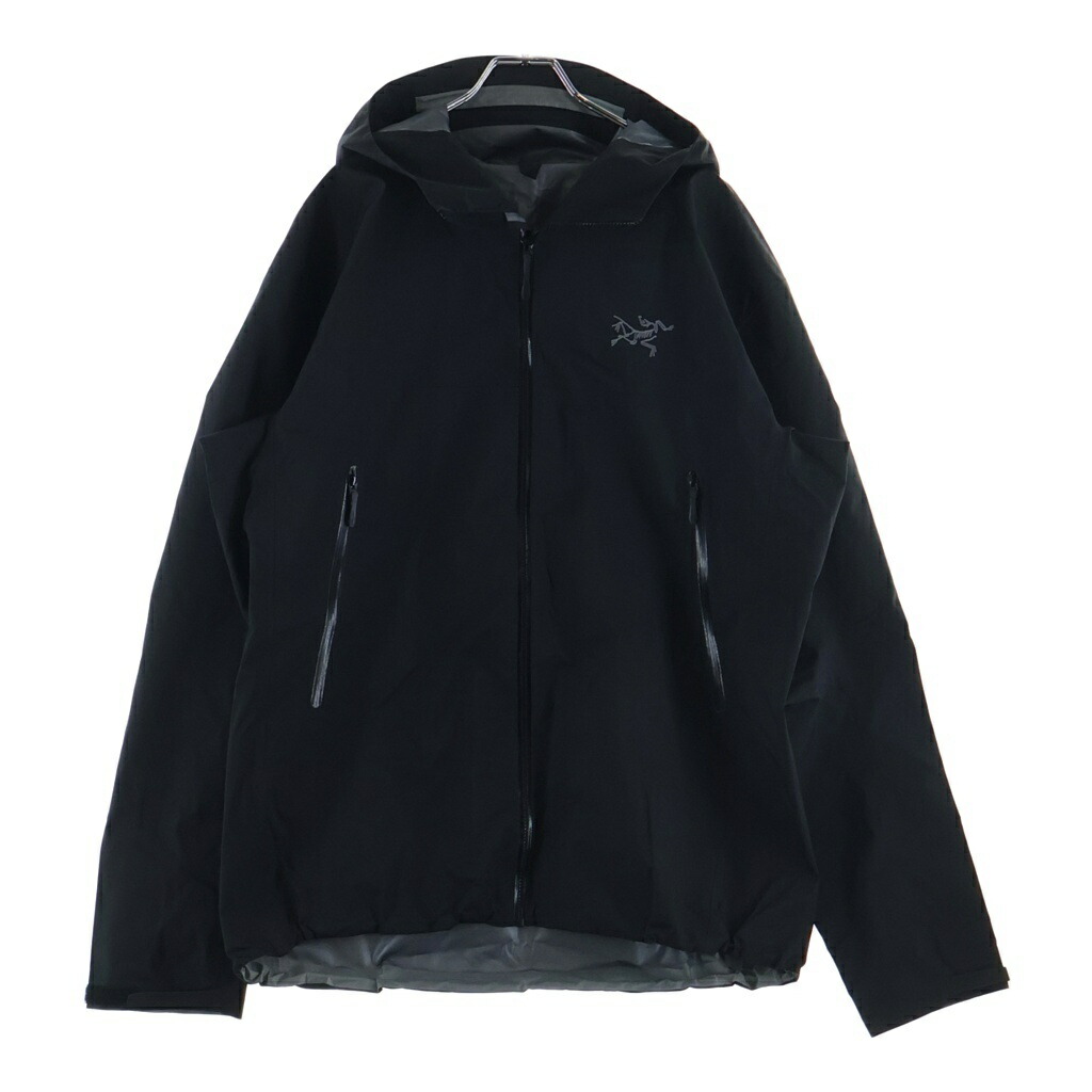 ARC'TERYX(アークテリクス) サイズ:L BETA JACKET ベータ ロゴ刺繍 ナイロン ジップアップ ジャケット ブラック X000010513【中古】【程度B】【カラーブラック】【取扱店舗BRING大宮店】|ブランド買取・販売 BRING