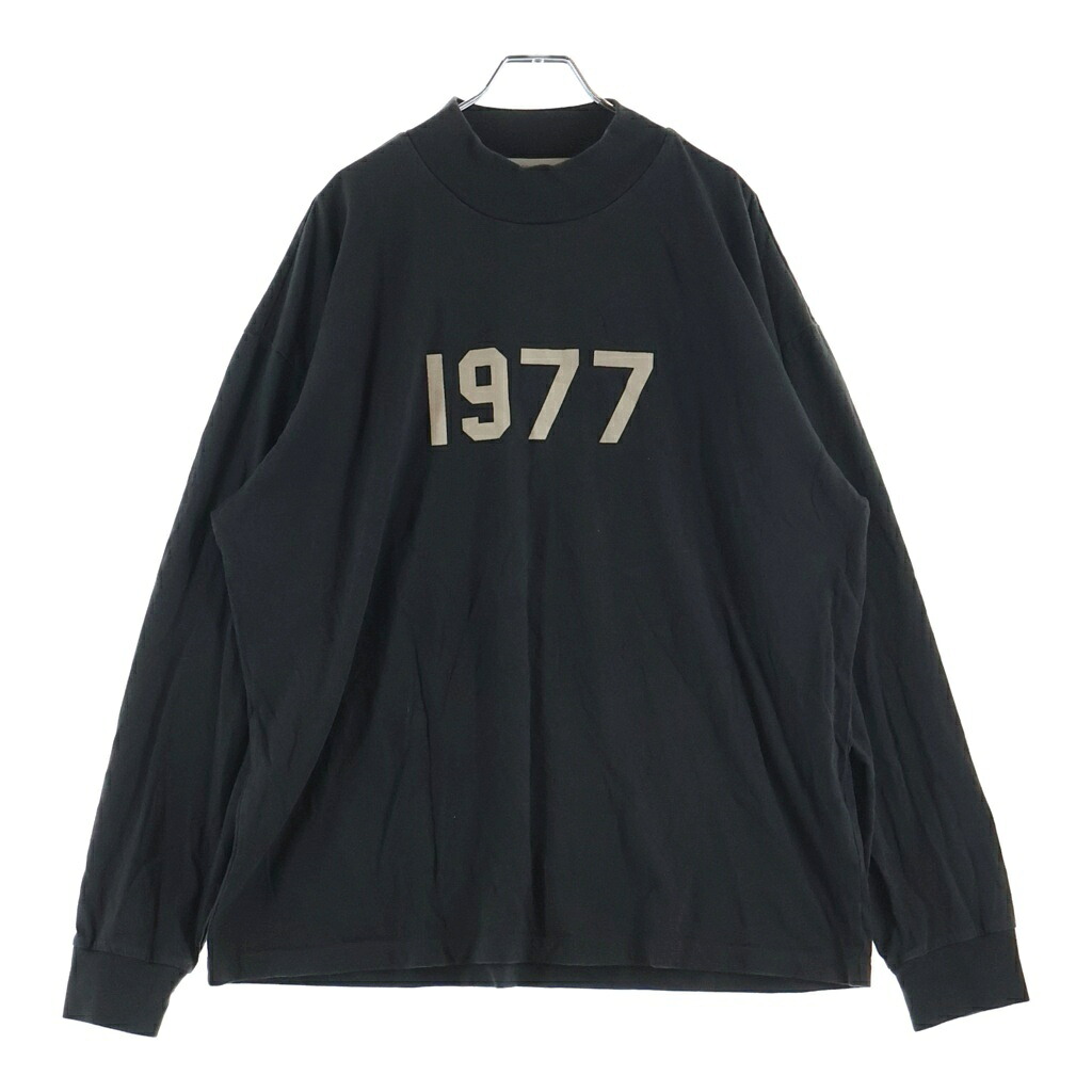 FEAR OF GOD ESSENTIALS(フィアオブゴッド エッセンシャルズ) 大きさ:L L/S T-SHIRT 1977 フェルトロゴタイプ 長袖ティーシャツ ロンT 薄墨色【中古】【度合いB】【色つや薄墨色】【取りまわしバス発着場BRINGご廟店】