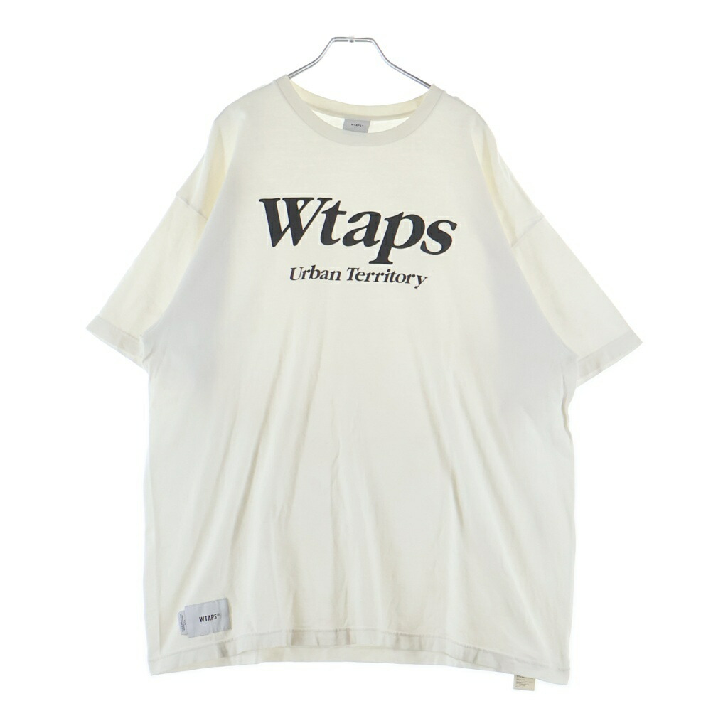 WTAPS(ダブルタップス) 大きさ:M URBAN TERRITORY 向こう正面刷り上げる半袖ティーシャツ カットソー 白いこと【中古】【度合いB】【色つや白いこと】【取りまわしバス発着場BRING横浜ビブレ店】