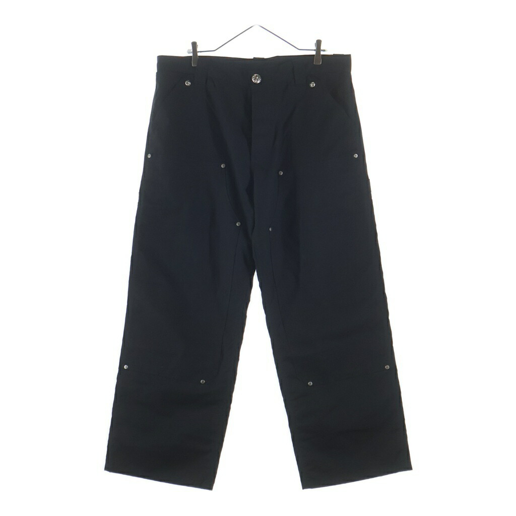 CHROME HEARTS(クロムハーツ) 大きさ:36 Oil CARPENTER DOUBLE KNEE 油絵の具 カーペンターロングパンツ 黒いこと【中古】【度合いA】【色つや黒いこと】【取りまわしバス発着場OneStyle新宿店】