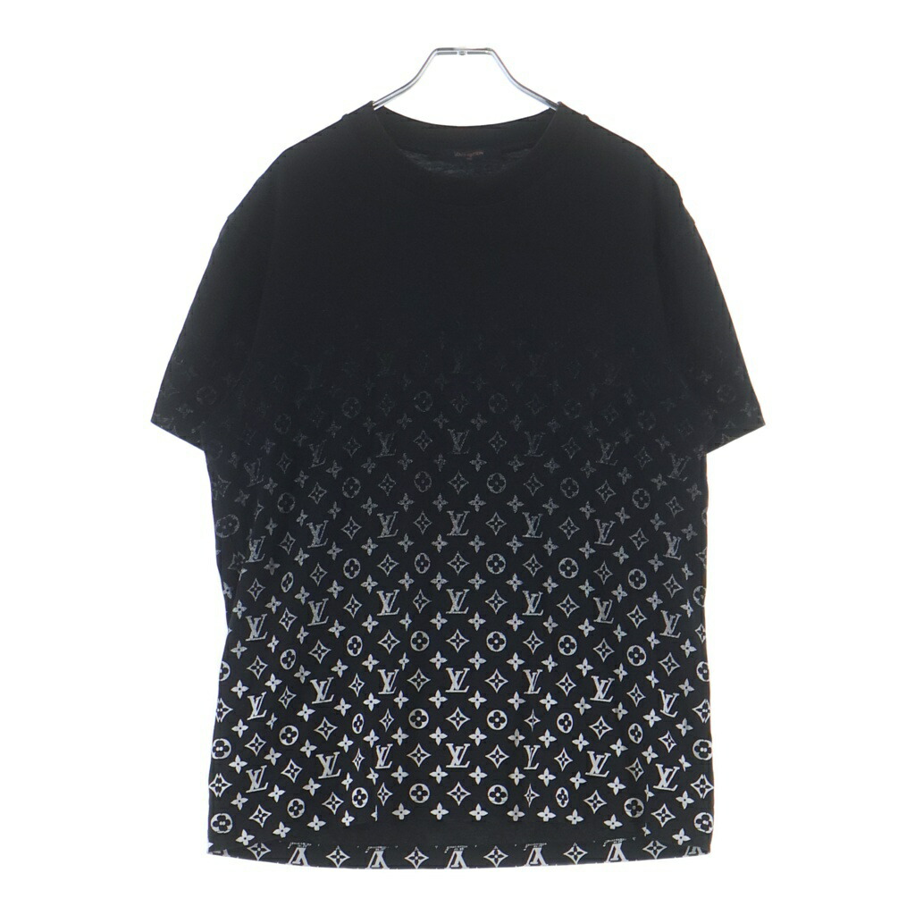 LOUIS VUITTON(ルイヴィトン) 大きさ:L モノグラムグラディエント カットソー トップス 大きさL 黒いこと RM202 NPG HJY77W【中古】【座標軸B】【色つや黒いこと】【取りまわしバス発着場BRING有楽町マルイ店】