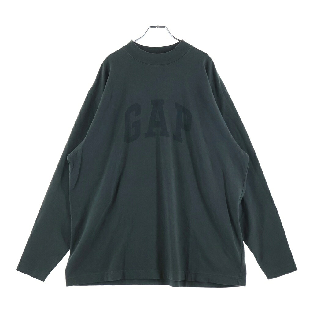 YEEZY GAP(イージーギャップ) サイズ:M &times; BALENCIAGA Dove Long Sleeve Tee バレンシアガ フロントロゴプリント 長袖Tシャツ カーキ【中古】【程度B】【カラーカーキ】【取扱店舗BRING大宮店】｜ブランド買取・販売　BRING 13,950円