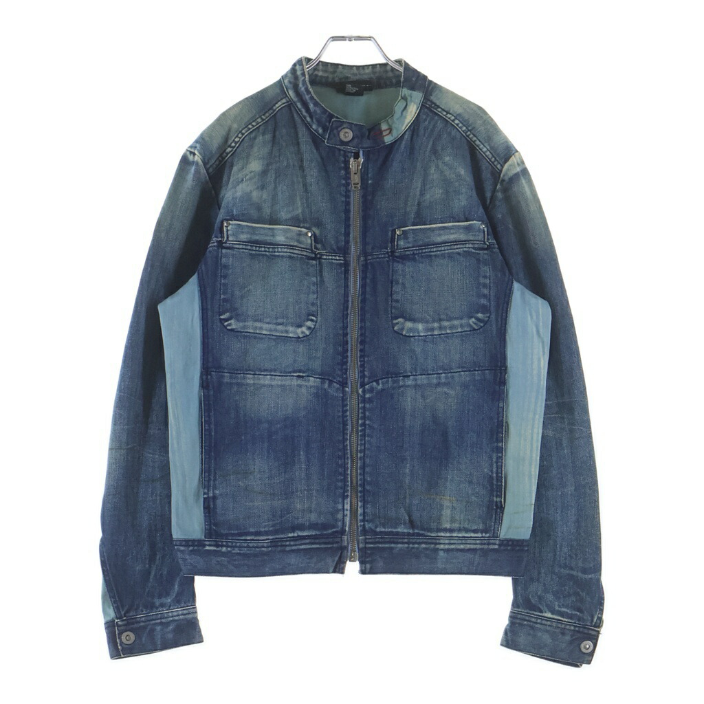 DIESEL(ディーゼル) 大いさ:L 90s Archive Distressed Denim Jacket 不都合産業 ジーンズ上衣 うつり変わり インディゴ【中古】【座標軸B】【色合い青碧】【取りまわしバス発着場AWESOME原宿店】