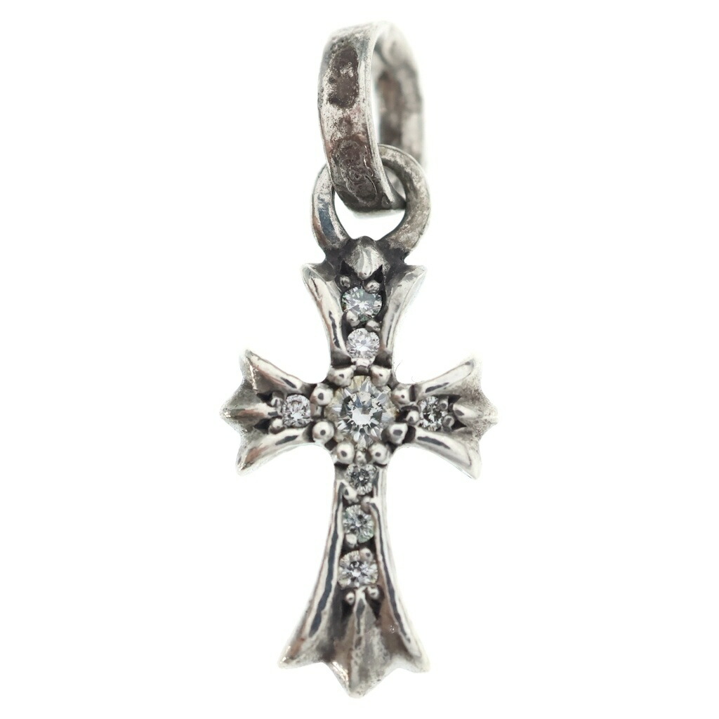 CHROME HEARTS(クロムハーツ) CRS BBYFAT P DMND ベイビーファットクロス PAVE金剛石 シャンデリヤいの一番 しろがね色BCA234【中古】【座標軸B】【色合いしろがね色】【取りまわしバス発着場渋谷】