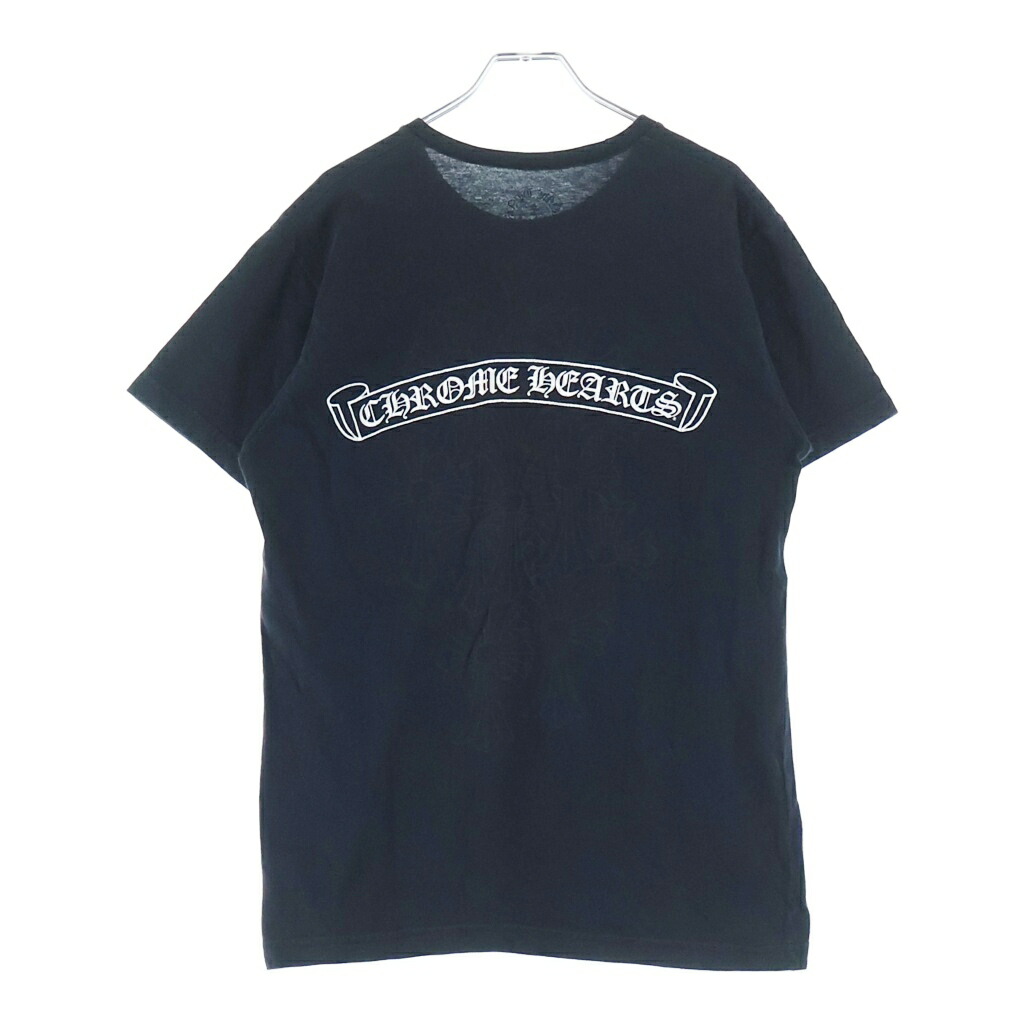 CHROME HEARTS(クロムハーツ) 大きさ:M CH S/S TEE バックセメタリークロスプリント 半袖ティーシャツカットソー【中古】【度合いB】【色つや黒いこと】【取りまわしバス発着場OneStyle新宿店】