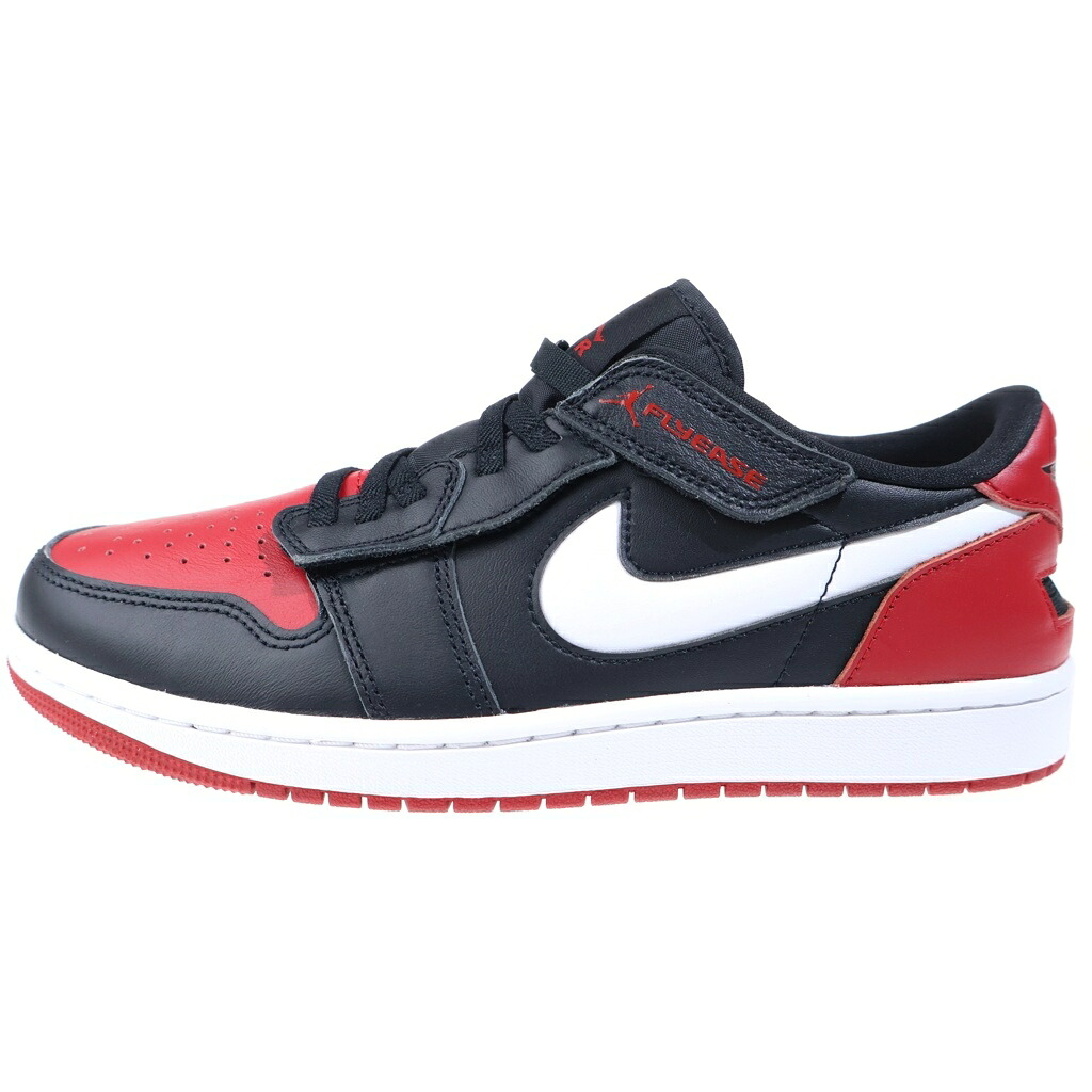 NIKE(ナイキ) 大きさ:27.5珊 AIR JORDAN 1 Low Flyease エアジョーダン1フライイース ローカットスニーカー 黒いこと/赤いこと US9.5/27.5珊 DM1206-066【新古品/中古】【度合いS】【色つや黒いこと】【取りまわしバス発着場BRING THRIFT CLOSET 幕張店】